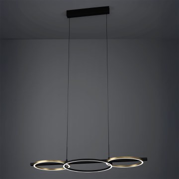Eglo - LED Reguliuojamas pakabinamas sietynas 2xLED/12,5W/230V + LED/15,5W 3000K juoda