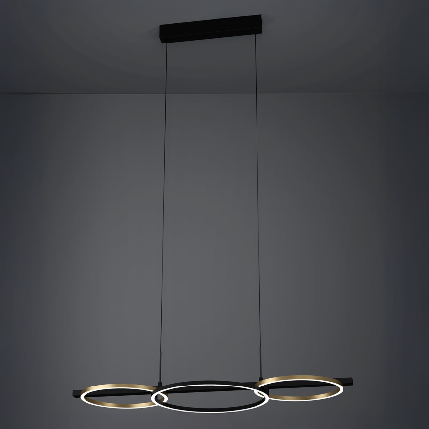 Eglo - LED Reguliuojamas pakabinamas sietynas 2xLED/12,5W/230V + LED/15,5W 3000K juoda