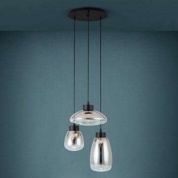 Eglo - LED Reguliuojamas pakabinamas sietynas 3xLED/5,4W/230V 2700K dūminis