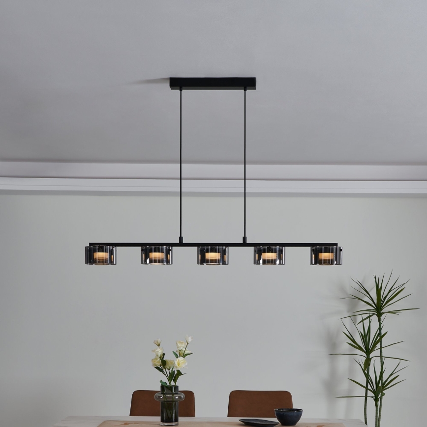 Eglo - LED Reguliuojamas pakabinamas sietynas 5xLED/5,4W/230V