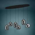 Eglo - LED Reguliuojamas pakabinamas sietynas 6xLED/3,7W/230V 2700-6500K dūminis + nuotolinio valdymo pultas