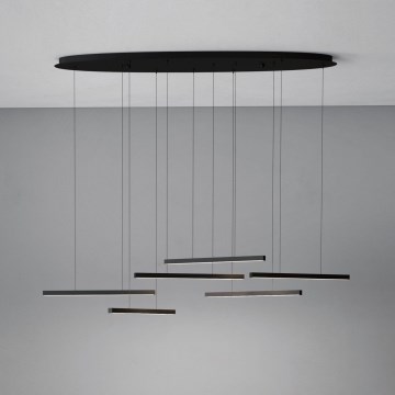 Eglo - LED Reguliuojamas pakabinamas sietynas 6xLED/8,4W/230V 3000K juoda