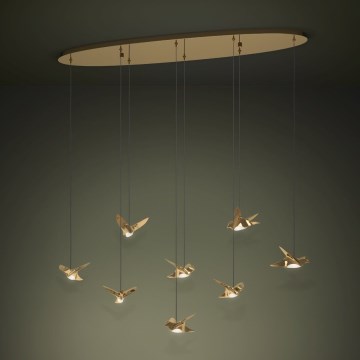 Eglo - LED Reguliuojamas pakabinamas sietynas 8xLED/4,2W/230V 3000K auksas