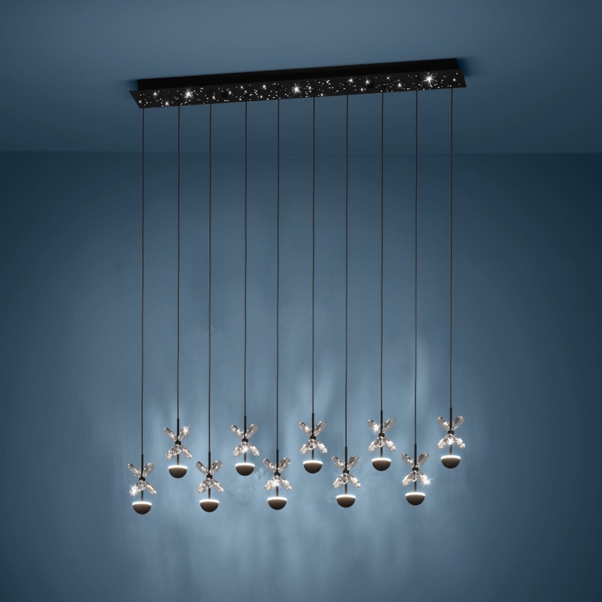 Eglo - LED Reguliuojamas pakabinamas sietynas LED/23W/230V 3000K juoda