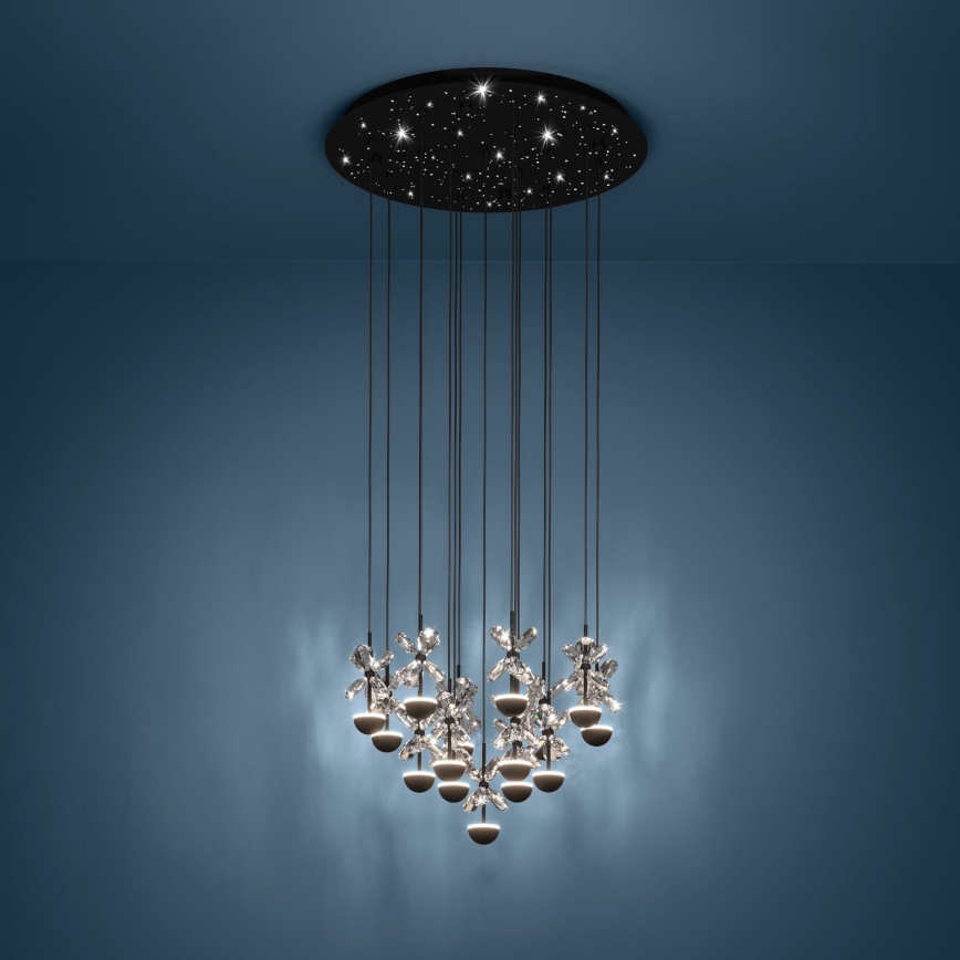 Eglo - LED Reguliuojamas pakabinamas sietynas LED/27W/230V 3000K juoda