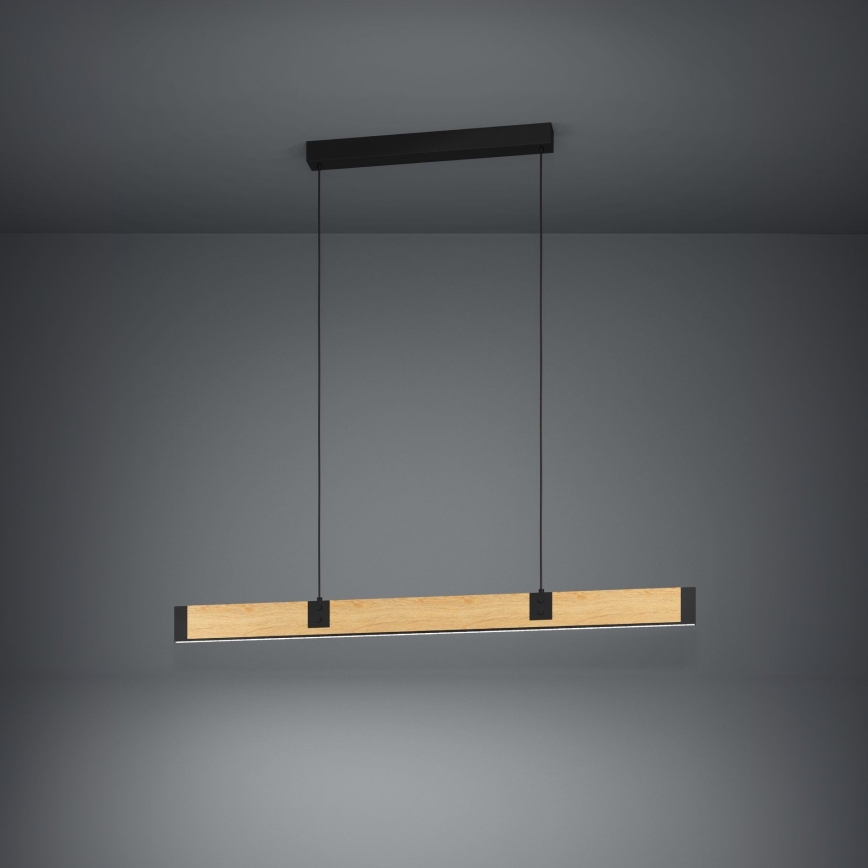 Eglo - LED Reguliuojamas pakabinamas sietynas LED/28,8W/230V 3000K juoda/ruda