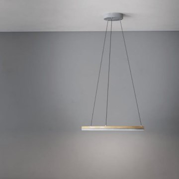 Eglo - LED Reguliuojamas pakabinamas sietynas LED/36W/230V 3000K pilka/ąžuolas