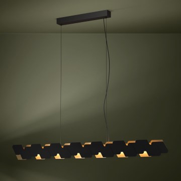 Eglo - LED Reguliuojamas pakabinamas sietynas LED/44W/230V 3000K juoda/auksas