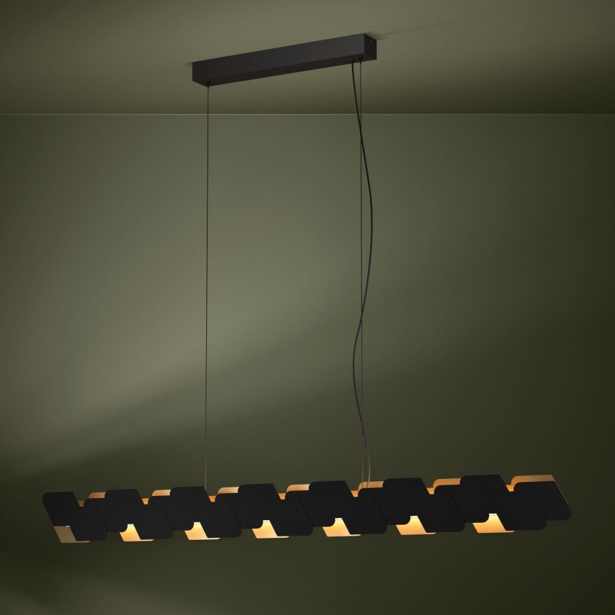 Eglo - LED Reguliuojamas pakabinamas sietynas LED/44W/230V 3000K juoda/auksas