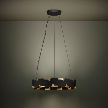 Eglo - LED Reguliuojamas pakabinamas sietynas LED/72W/230V 3000K juoda/auksas