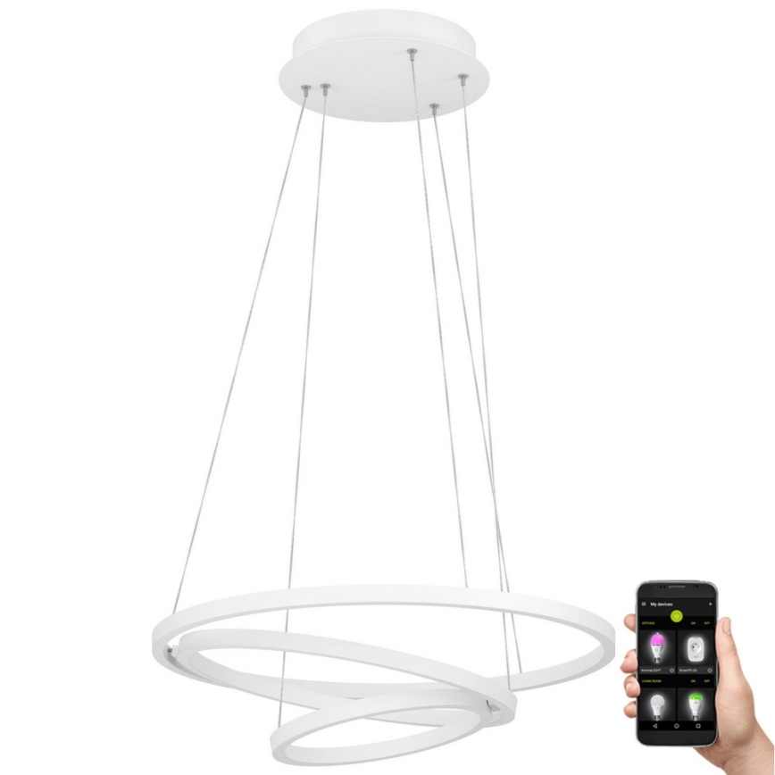 Eglo - LED Reguliuojamas pakabinamas sietynas LOBINERO-Z LED/43,2W/230V baltas