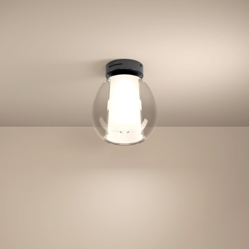 Eglo - LED reguliuojamo ryškumo lubinis šviestuvas LED/5,5W/230V + LED/1,6W 2200-6500K skersmuo 25 cm juodo chromo + nuotolinis valdymas