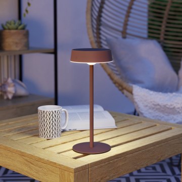 Eglo - LED reguliuojamo ryškumo saulės įkraunama jutiklinė stalo lempa LED/3W/5V 3000-6000K 1800 mAh IP44 oranžinė