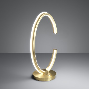 Eglo - LED reguliuojamo ryškumo stalinis šviestuvas LED/12W/230V 2200-6500K auksinis