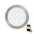 Eglo - LED RGB reguliuojamas įmontuojamas šviestuvas FUEVA-C LED/15,6W/230V