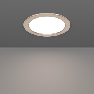 Eglo - LED RGBW dimeriu reguliuojamas įmontuojamas vonios lubų šviestuvas LED/9,5W/230V 2700-6500K skersmuo 16,8 cm IP44 matinis chromas