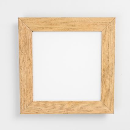 Eglo - LED RGBW dimeriuojamas paviršinis panelis SALOBRENA-C WOOD LED/16W/230V 2700-6500K 34x34 cm ruda + nuotolinis valdymas