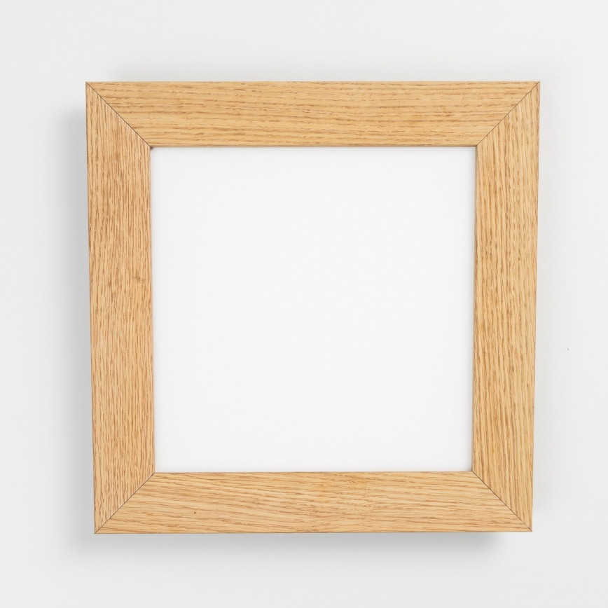 Eglo - LED RGBW dimeriuojamas paviršinis panelis SALOBRENA-C WOOD LED/16W/230V 2700-6500K 34x34 cm ruda + nuotolinis valdymas