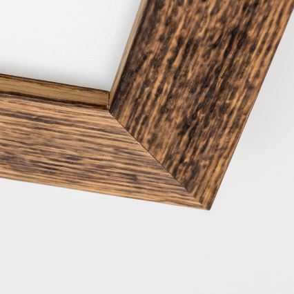 Eglo - LED RGBW reguliuojamas paviršinis panelis SALOBRENA-C WOOD LED/16W/230V 2700-6500K 34x34 cm rudas + nuotolinis valdymas