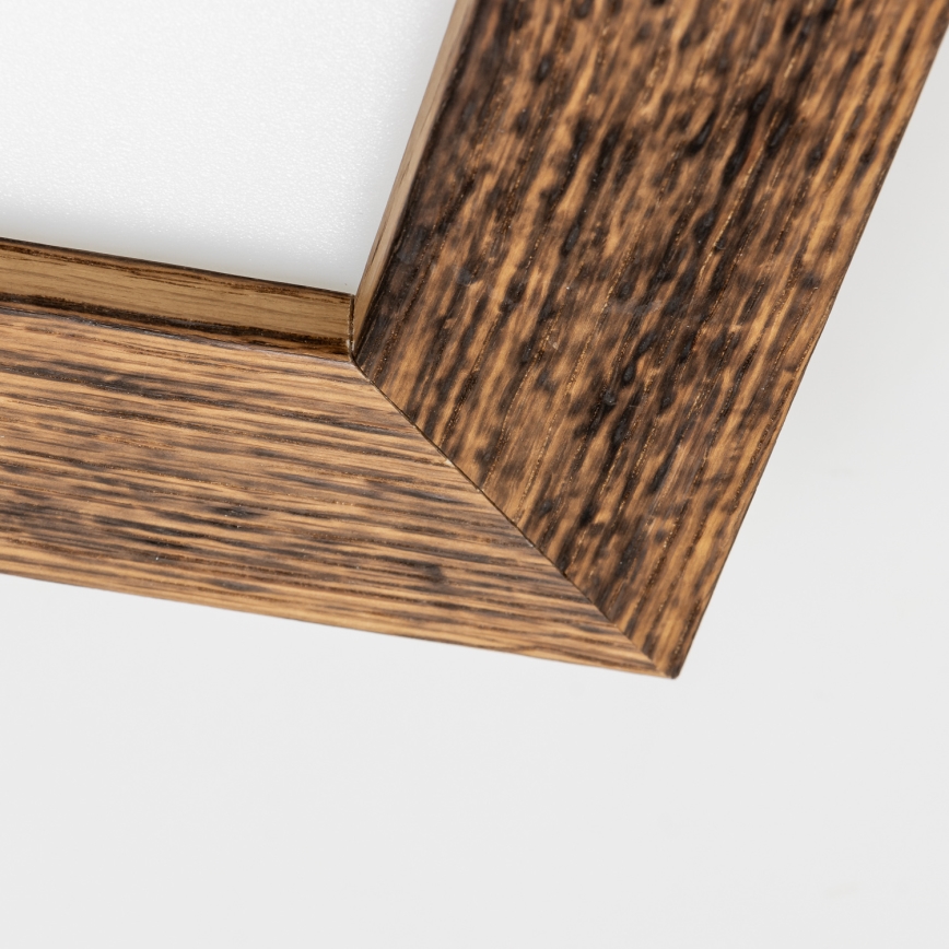 Eglo - LED RGBW reguliuojamas paviršinis panelis SALOBRENA-C WOOD LED/16W/230V 2700-6500K 34x34 cm rudas + nuotolinis valdymas