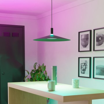 Eglo - LED RGBW dimeriuojamas pakabinamas šviestuvas su laidu LED/15,5W/230V 2700-6500K juodas