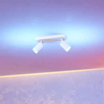 Eglo - LED RGBW dimeriuojamas taškinis šviestuvas 2xLED/3,7W/230V 2700-6500K baltas