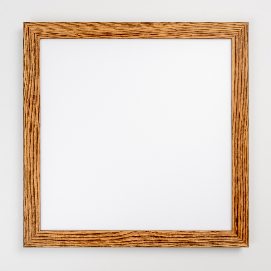 Eglo - LED RGBW Pritemdomas paviršinis skydelis SALOBRENA-C WOOD LED/34W/230V 2700-6500K 64x64 cm ruda + nuotolinio valdymo pultas