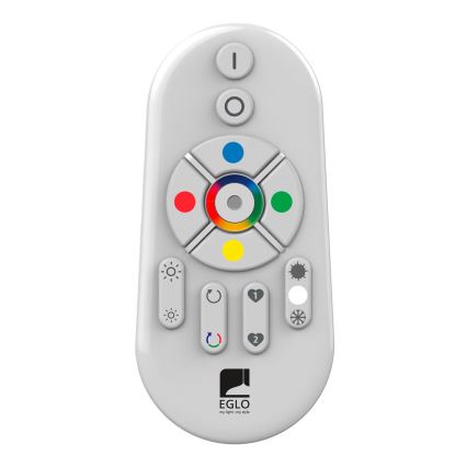 Eglo - LED RGBW Pritemdomas paviršinis skydelis SALOBRENA-C WOOD LED/34W/230V 2700-6500K 64x64 cm ruda + nuotolinio valdymo pultas