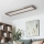 Eglo - LED RGBW Pritemdomas paviršinis/įleidžiamas skydelis SALOBRENA-C WOOD LED/34W/230V 2700-6500K 34x124 cm tamsiai ruda + nuotolinio valdymo pultas