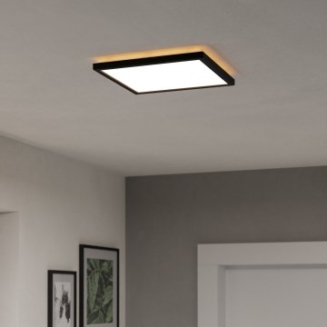 Eglo - LED RGBW Pritemdomas vonios lubinis šviestuvas LED/13,4W/230V 2700-6500K 29x29 cm IP44 juodas