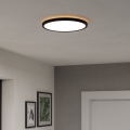 Eglo - LED RGBW Pritemdomas vonios lubinis šviestuvas LED/13,9W/230V 2700-6500K d. 30 cm IP44 juodas ZigBee