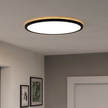 Eglo - LED RGBW Pritemdomas vonios lubinis šviestuvas LED/16,8W/230V 2700-6500K d. 50 cm IP44 juodas ZigBee