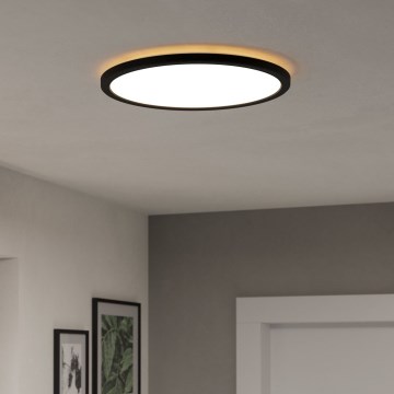 Eglo - LED RGBW Pritemdomas vonios lubinis šviestuvas LED/18,5W/230V 2700-6500K pr.38,9cm IP44 juodas ZigBee