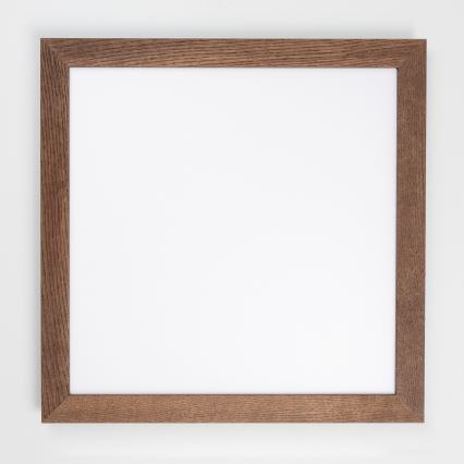 Eglo - LED RGBW Reguliuojama ant pagrindo montuojama panelė SALOBRENA-C WOOD LED/34W/230V 2700-6500K 64x64 cm tamsiai ruda + nuotolinio valdymo pultas