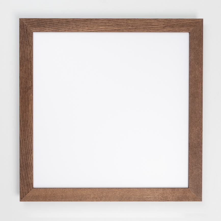 Eglo - LED RGBW Reguliuojama ant pagrindo montuojama panelė SALOBRENA-C WOOD LED/34W/230V 2700-6500K 64x64 cm tamsiai ruda + nuotolinio valdymo pultas