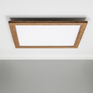 Eglo - LED RGBW Reguliuojama ant pagrindo montuojama panelė SALOBRENA-C WOOD LED/30,5W/230V 2700-6500K 64x64 cm ruda + nuotolinio valdymo pultas
