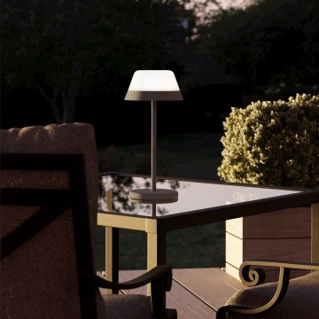 Eglo - LED RGBW reguliuojama lietimui jautri lauko lempa 2in1 LED/1,5W/5V 2600 mAh IP54 pilka