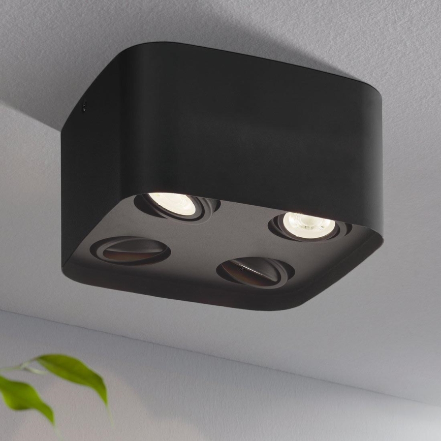 Eglo - LED RGBW reguliuojamas įleidžiamas šviestuvas 4xGU10/5W/230V ZigBee