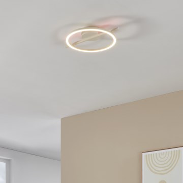 Eglo - LED RGBW Reguliuojamas lubinis šviestuvas LED/17W/230V 2700-6500K balta + nuotolinio valdymo pultas
