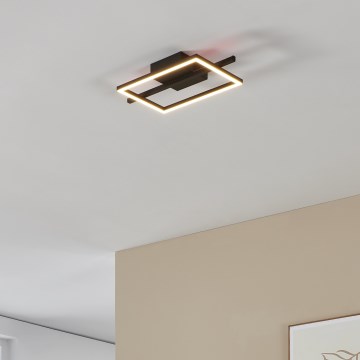 Eglo - LED RGBW Reguliuojamas lubinis šviestuvas LED/17W/230V 2700-6500K juoda + nuotolinio valdymo pultas