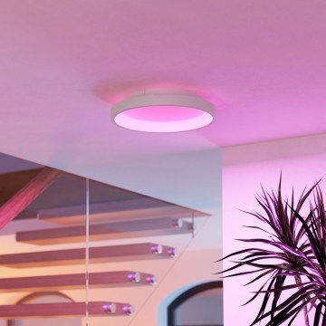 Eglo - LED RGBW reguliuojamas lubinis šviestuvas LED/19,6W/230V 2700-6500K skersmuo 35 cm baltas