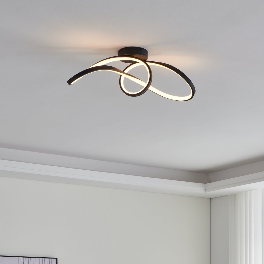 Eglo - LED RGBW Reguliuojamas lubinis šviestuvas LED/22W/230V 2700-6500K juoda