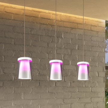 Eglo - LED RGBW Reguliuojamas pakabinamas sietynas 3xLED/3,7W/230V 2700-6500K balta ZigBee