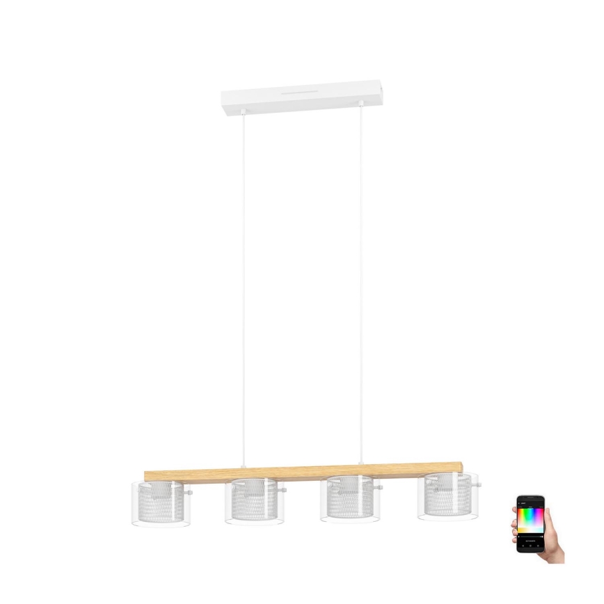 Eglo - LED RGBW Reguliuojamas pakabinamas sietynas 4xLED/3,7W/230V 2700-6500K