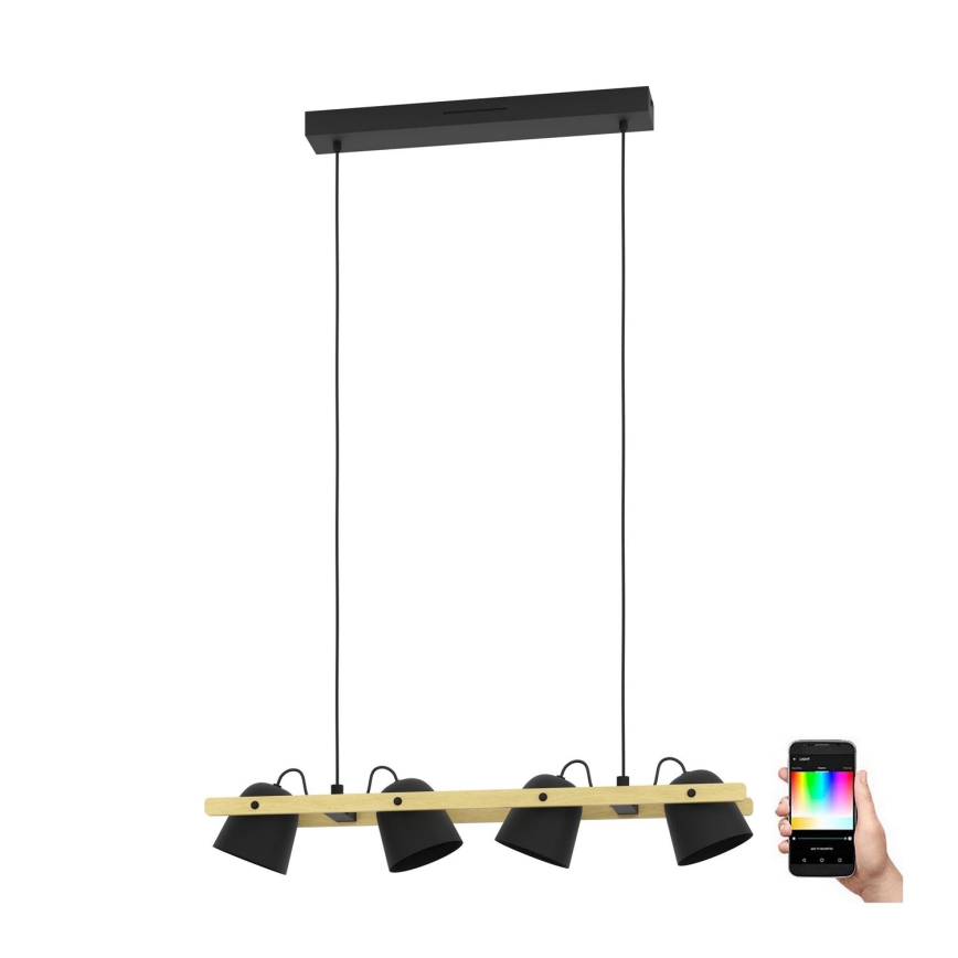 Eglo - LED RGBW Reguliuojamas pakabinamas sietynas 4xLED/3,7W/230V 2700-6500K