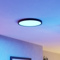 Eglo - LED RGBW reguliuojamas vonios kambario lubinis šviestuvas LED/17,5W/230V 2700-6500K skersmuo 38,9 cm IP44 juodas