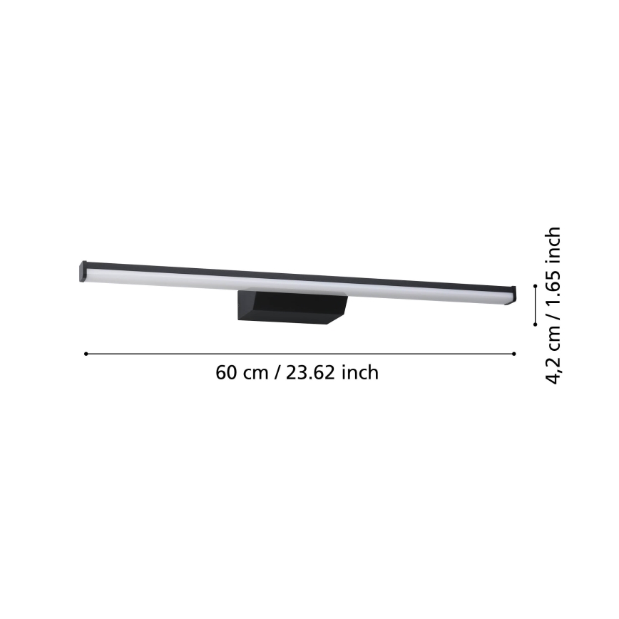 Eglo - LED RZhBV Pritemdomas vonios veidrodžio apšvietimas LED/12V/230V 2700-6500K YP44 juodas