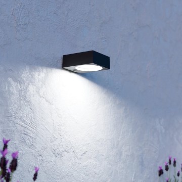 Eglo - LED saulės šviestuvas su jutikliu LED/6,5W/3,7V 2000 mAh juodas