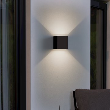 Eglo - LED sieninis lauko šviestuvas 2xLED/2,8W/230V IP54 juoda
