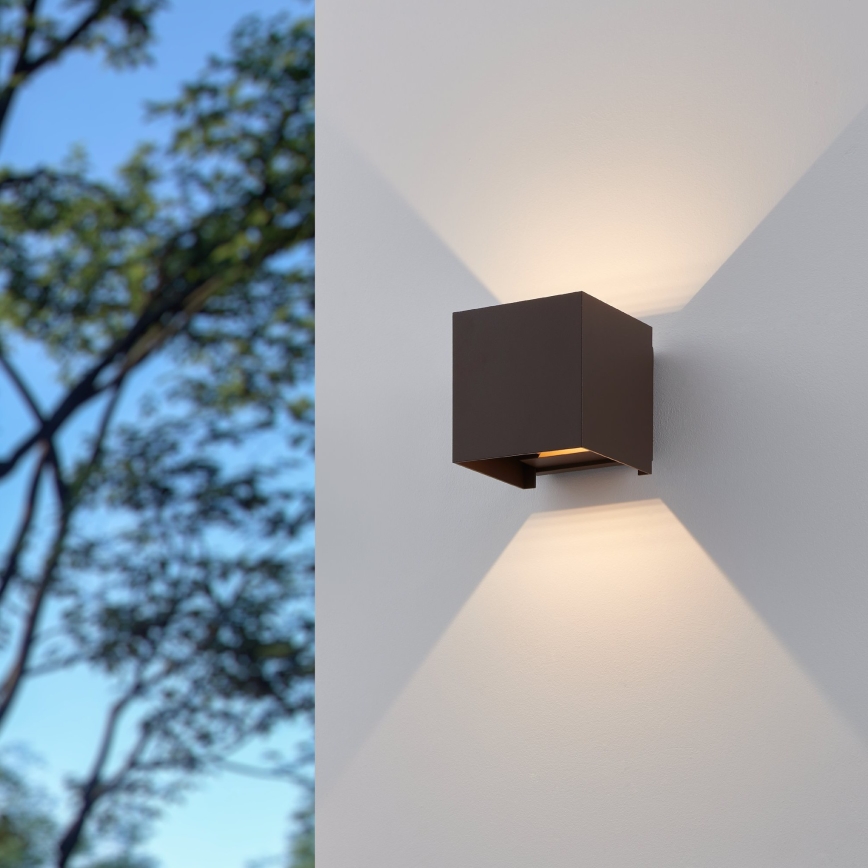 Eglo - LED sieninis lauko šviestuvas 2xLED/2,8W/230V IP54 ruda